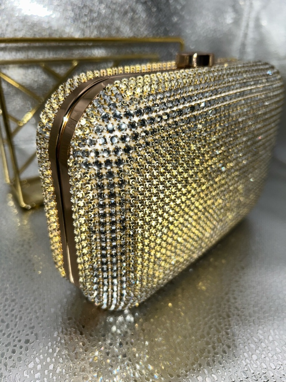 Olga Berg Rae Crystal Frame Clutch - Picture 4 of 9